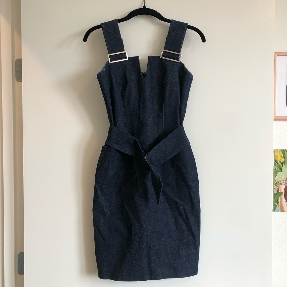 Petrovitch & Robinson Denim Dress with super cute and funky silver details.